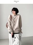 Personal Wool Round Cardigan