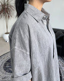Kio Pigment Oversized Short-Sleeved Shirt