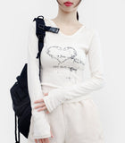 Hobain Warm Heart Hooded T-Shirt