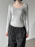 Roun Basic Deep Round Neck Tee