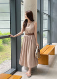 Keds Sleeveless Flare Long One Piece (Belt Set)