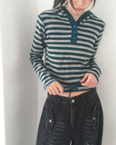 Welt Button Pocket Washed Balloon Denim Pants
