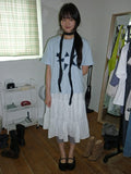 Hariki Stripe Banding Midi Skirt