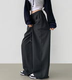 Hem Snap Folding Balloon Wide Banding Pants