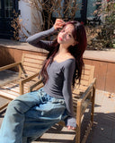 Rino Pocket Off-Shoulder Long Sleeve