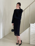 Roseming Flower Short Cardigan Jacket