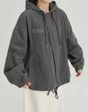 [BAONHAUS] Willit Street Boxy Hood Half Field Jacket