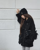 Yuon Button Knit Wool Beanie