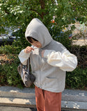 [BAONHAUS] Holtins Hood Zip-Up Vest