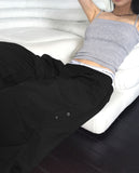 [MADE] Pinca Unbalanced Eyelet Nylon Two-Way Pants