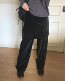 Veld Stripe Button Brushed Hood T-shirt