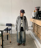 Haneun Parachute Wide Denim Pants