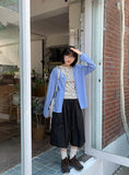 Riiku V-Neck Linen Summer Cardigan - Linen 50