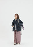 [BAONHAUS] Kuninged ribbon pocket cotton hood jacket