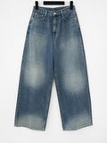 Monck washed wide denim