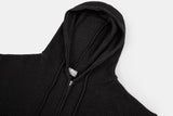 Mild sleeve wamer over knit hood zip-up