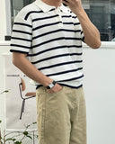 Burts Stripe Collar Knit