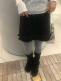 Freak Dot Frill Banding Knit Skirt