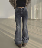 Pelvic Fever Brushed Span 2-Button Bootcut Denim Pants