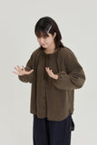 [BAONHAUS] Wench Round Corduroy Blouse