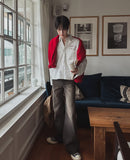 Capri long bootcut denim pants
