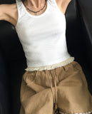 Lilje Surgery Tassel Round Ribbed Sleeveless