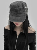 Tanz Zipper Stud Ball Cap