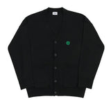 Clover Smile Embroidery Knit Cardigan