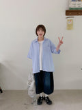 Inferred Summer Printing Denim Bermuda Pants