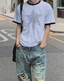 Fourid Star Ringer Short Sleeve T-shirt