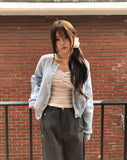 Meloni Ribbed Shirred Long Sleeve