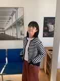 Kendo Stripe Round Cardigan