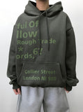 [Lining brushed] LETTERING OVER HOODIE