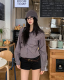 Huz Pintuck Standard Check Shirt