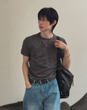 Rian Muscle Fit Ribbed Short Sleeve T-shirt