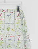 Hashita Flower Chiffon Mini Skirt