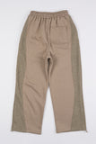 Canvas line wide sweat pants