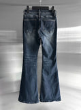 Lume Deep Blue Washed Low Bootcut Denim
