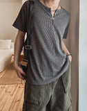 Rookie Hook Henley Neck Short Sleeve T-Shirt