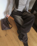 Gent Curve Balloon Wide Denim Pants