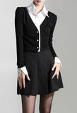 Layered Cardigan Shirt