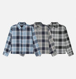 Fade Crop Check Shirt