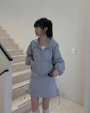 Heard nylon strap mini skirt