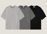Pleated overfit short sleeve tee