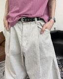 Lupen pintuck wide cotton pants