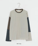 Honyu Color Matching Over Round Tee