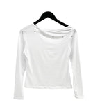 Burneck Eyelet Layered One-Off Tee