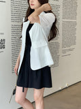 Lovell Tailored Strap Linen Jacket