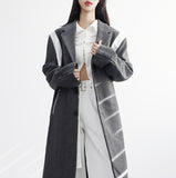 Zao Color Matching Long Coat