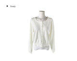 Pale One Piece Cardigan Layered Set